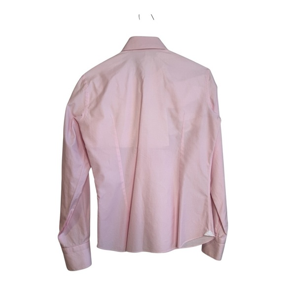 FINAMORE 1925 CLASSIC FIT NAPOLI SHIRT IN PINK COTTON TWILL REG $490 *AUTHENTIC - Picture 7 of 7